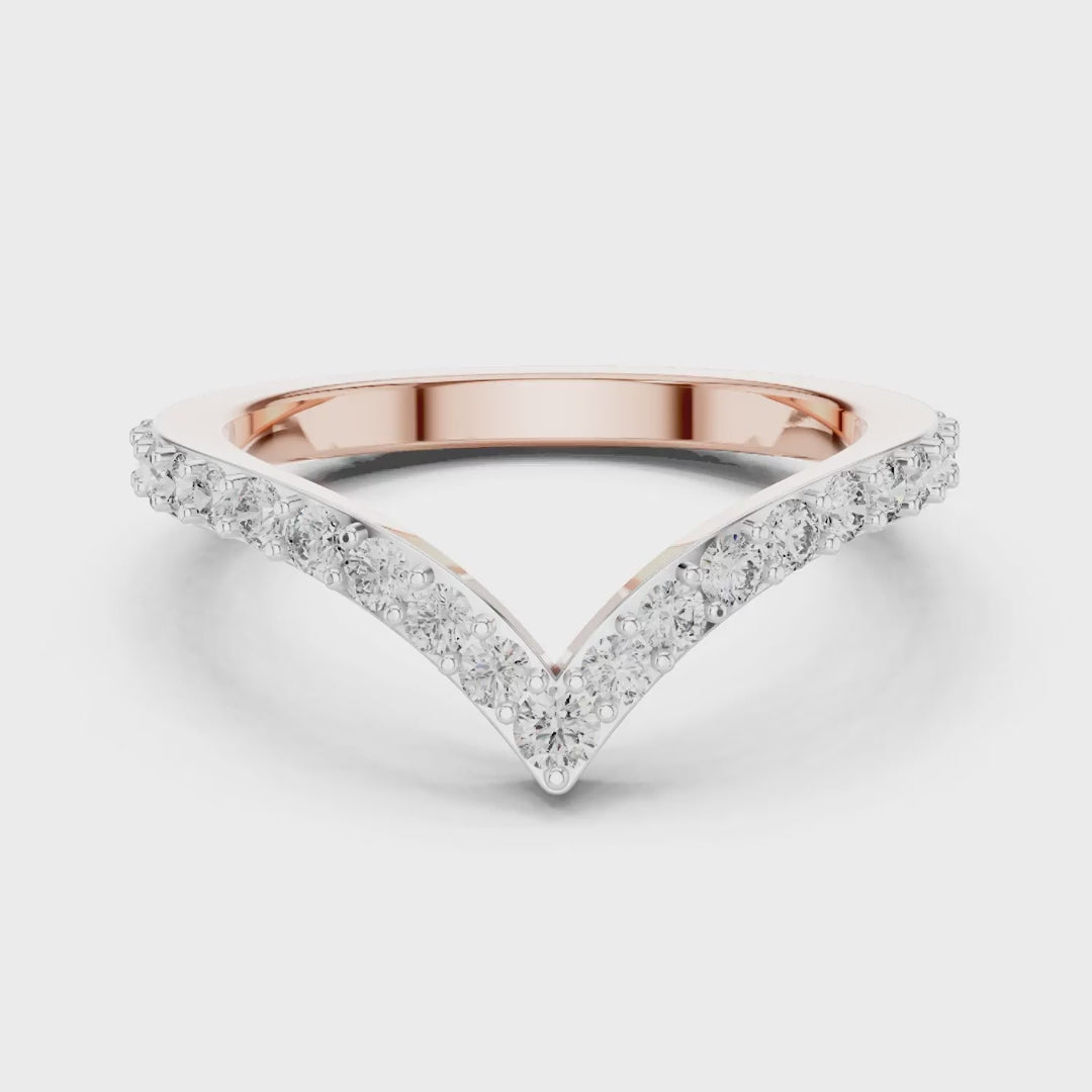 MJR059 - Round Contour Chevron French Set Nesting Band