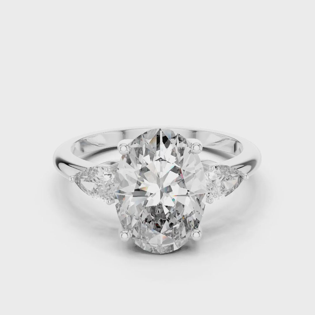 MJR013 - Elegant Tapered Trio Statement Ring