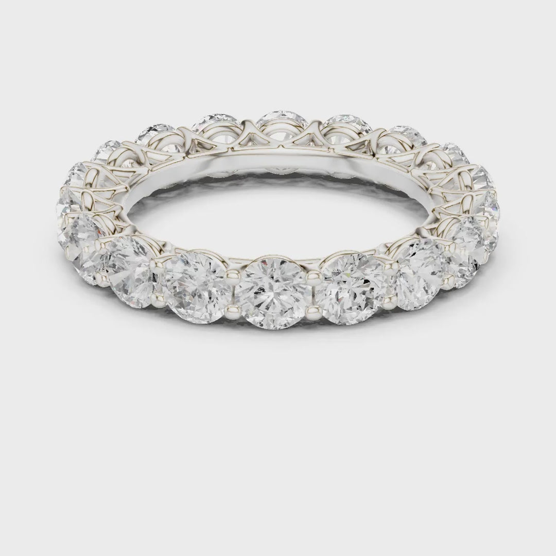 MJET015 - Elegant Scalloped Basket Round Silhouette Band