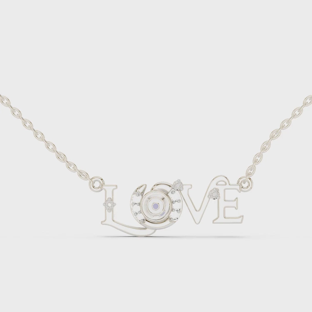 MJP31 - Protective Eye "LOVE" Script Pendant