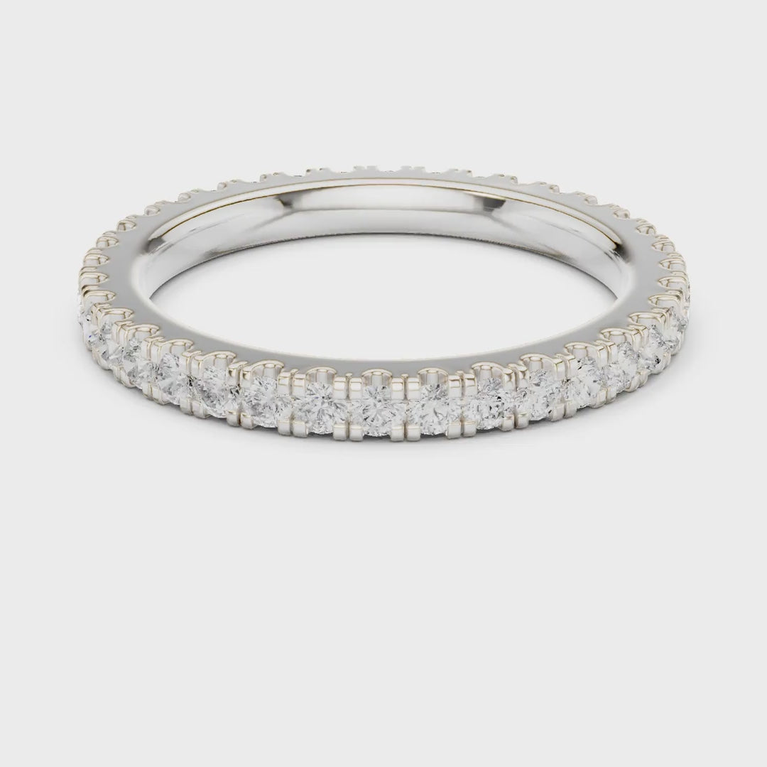MJET013 - Round Brilliant Pavé Full Eternity Band