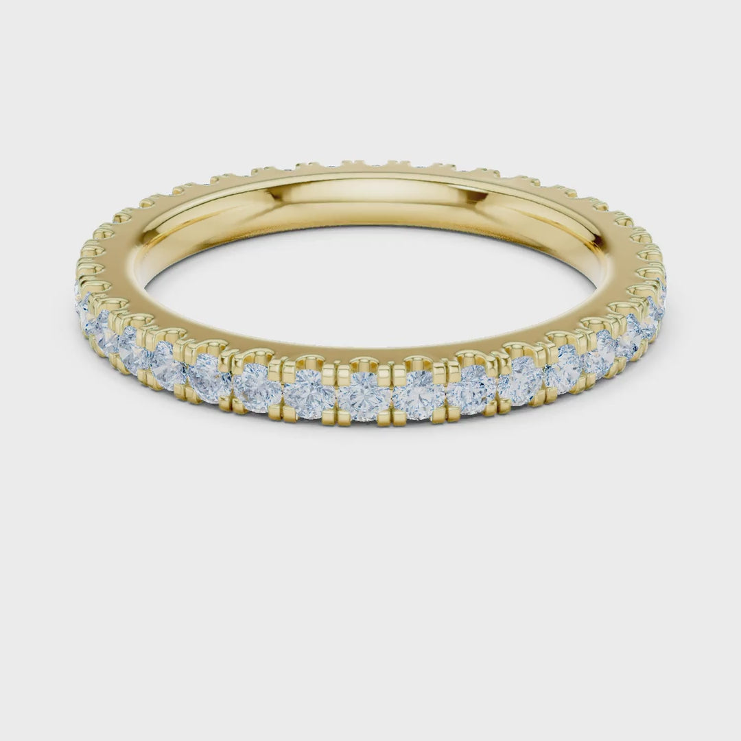 MJET013 - Round Brilliant Pavé Full Eternity Band