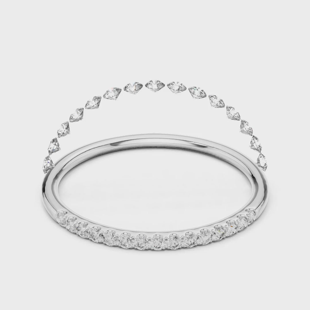 MJR064 - Classic Ultra Slender Micro Pavé Wedding Ring