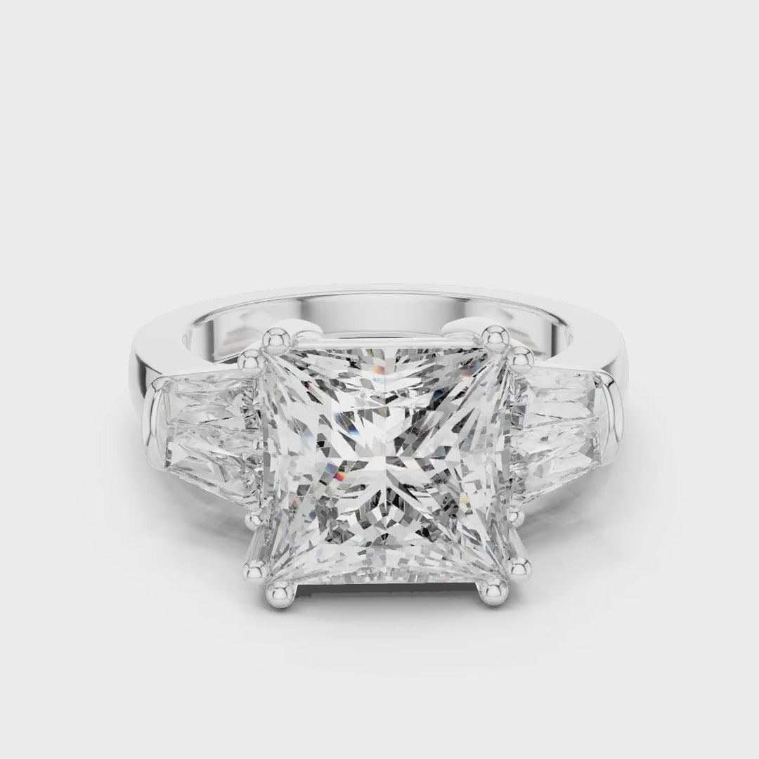 MJR009 - Princess Cut Multi Stone Anniversary Ring