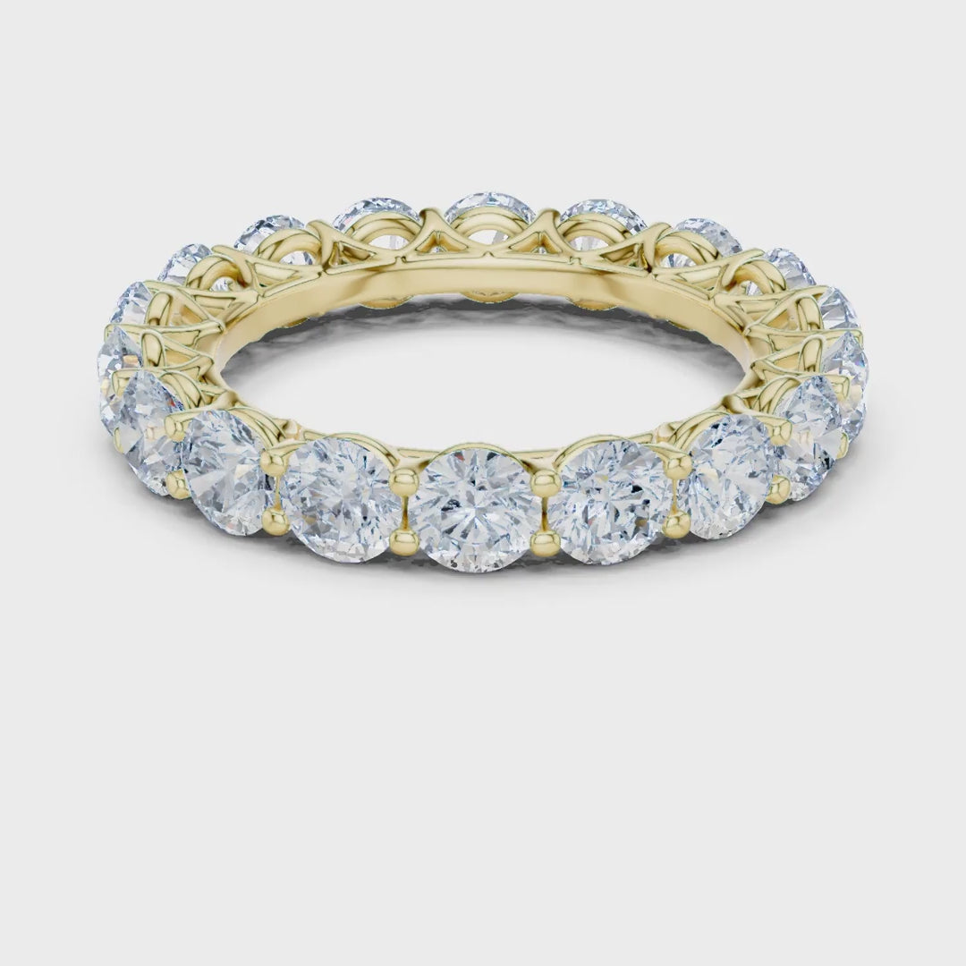 MJET015 - Elegant Scalloped Basket Round Silhouette Band