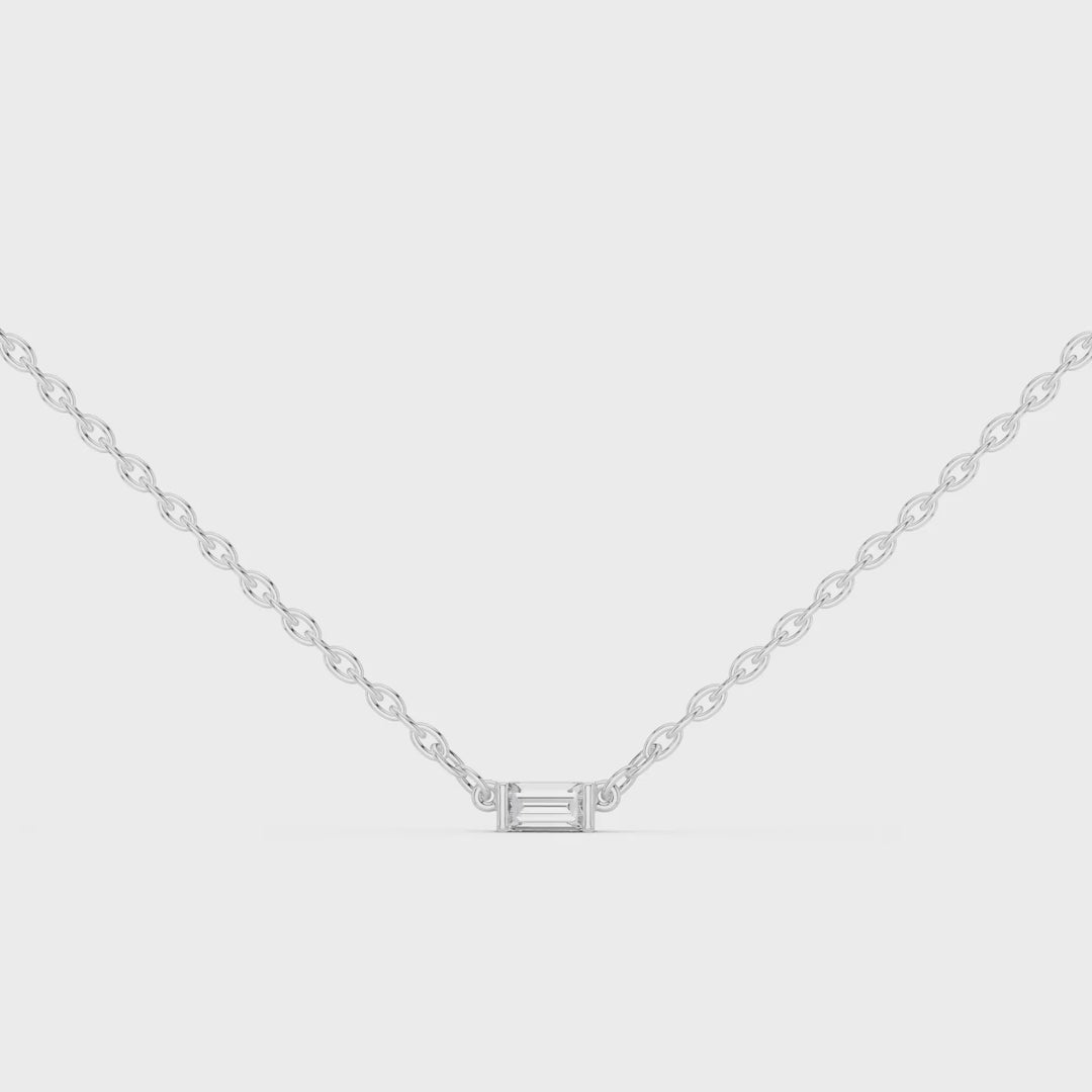 MJP01 - Minimalist Floating Emerald Stone Charm