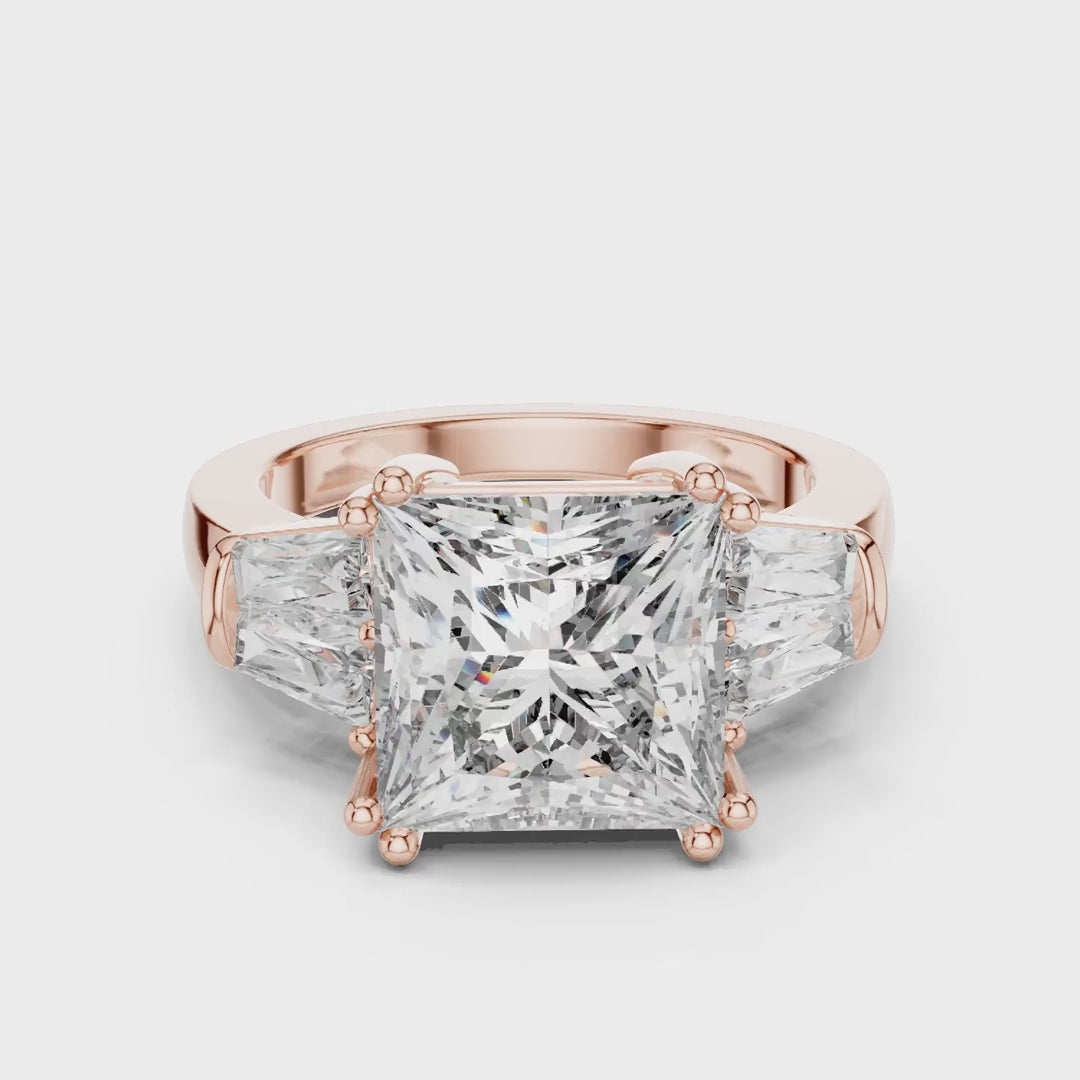 MJR009 - Princess Cut Multi Stone Anniversary Ring