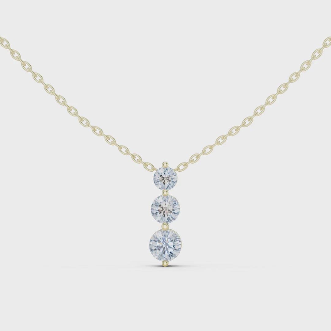 MJP17 - Classic Past Present Future Diamond Charm