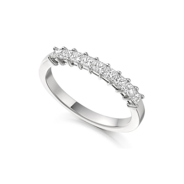 Claw setting 0.40 carat half eternity