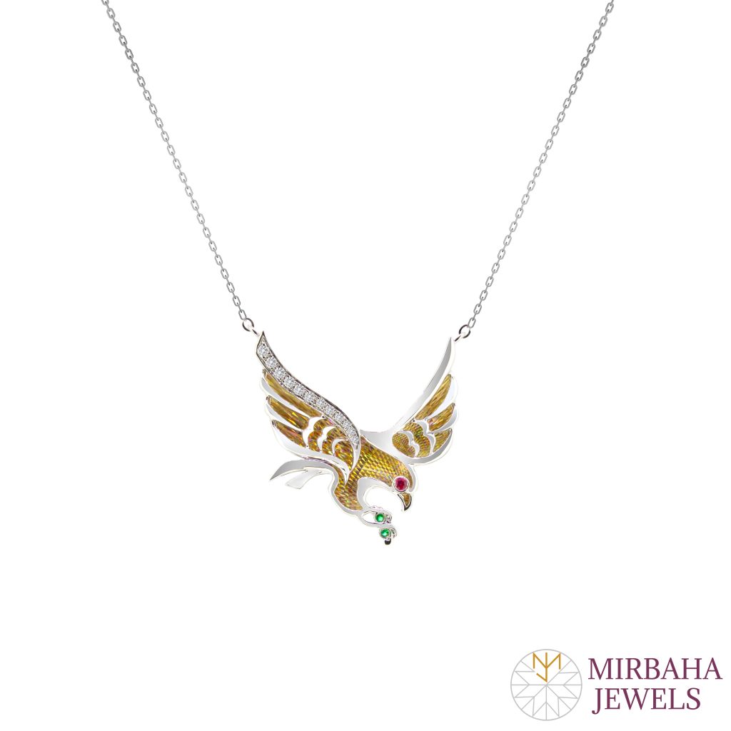 Rainbow falcon pendant Dubai