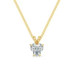 Heart Shaped Lab grown Diamond Pendant Dubai