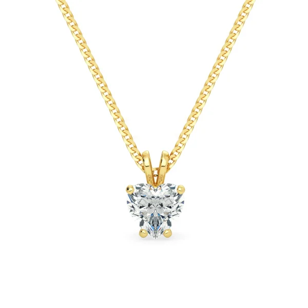 Heart Shaped Lab grown Diamond Pendant Dubai