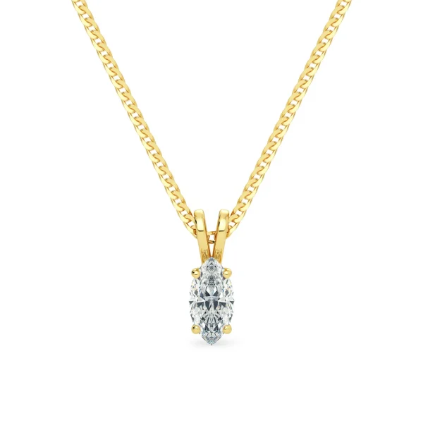 Marquise shape Lab Grown Diamond Pendant Dubai