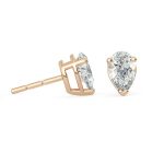 Pear Lab Grown Diamond Stud Earrings Dubai