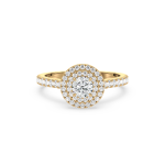 Classic Pave Accent Solitaire Ring