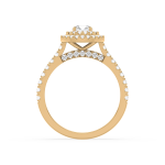 Classic Pave Accent Solitaire Ring Dubai