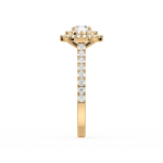 Classic Pave Accent Solitaire Ring UAE