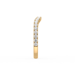 Curved wedding diamond band UAE