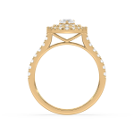 Double Halo Pear diamond ring Dubai