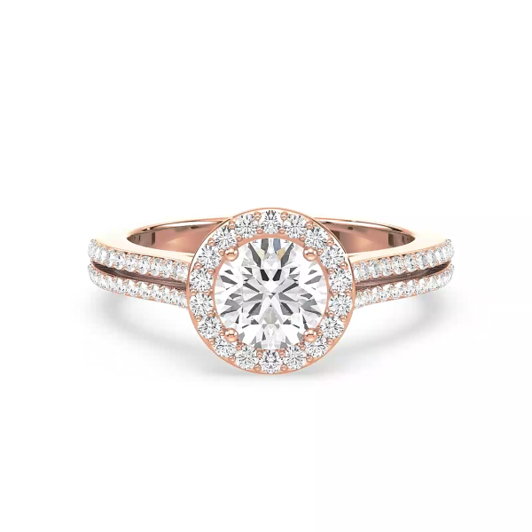 Dual Shanks Diamond Engagement Ring