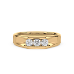 Grooved Diamond Band