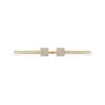 Open end diamond bangle