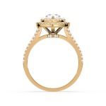 Pear Diamonds Double Halo Ring Dubai