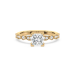 Princess diamond vintage ring