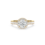 Round Diamond Halo Engagement Ring