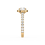 Round Diamond Halo Engagement Ring UAE