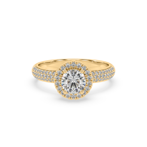 Round Diamond Halo Ring