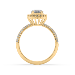 Round Diamond Halo Ring Dubai