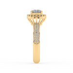 Round Diamond Halo Ring UAE