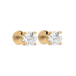 Round diamond Stud with hidden halo Dubai