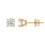 Round diamond Stud with hidden halo UAE