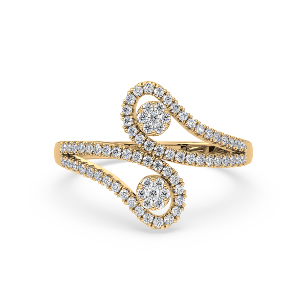 Swirl Diamond Ring