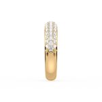 Triple-Row Pave Set Diamond Band UAE