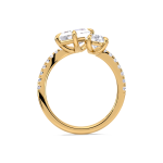 Emerald and pear diamond ring Dubai