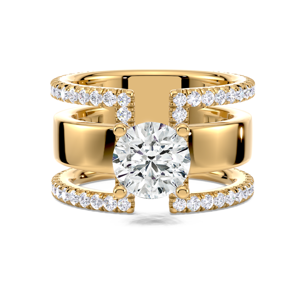 Modern engagement Ring