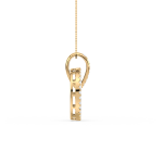 Round & Baguette diamond pendant UAE