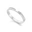 Carved setting diamond ring