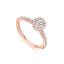 Oval diamond ring with halo Dubai