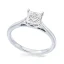 3 carat princess lab diamond solitaire ring