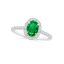 Emerald ring in Diana setting Dubai