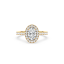 Oval Diamond Halo Engagement Ring