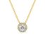 Round Diamond Halo Pendant Dubai