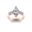 Three Stone Marquise diamond Engagement Ring