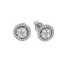 Cluster setting diamond earrings dubai